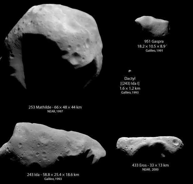 La fascia degli asteroidi Rocce con