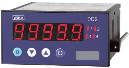 Accessori Indicatori digitali di alta qualità per montaggio a pannello Modello DI35-M con ingresso multifunzione Modello DI35-D, con due ingressi per segnali normalizzati Scheda tecnica WIKA AC 80.