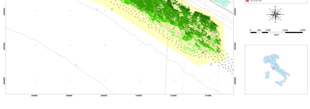 habitat prioritario Praterie di Posidonie Carta preliminare