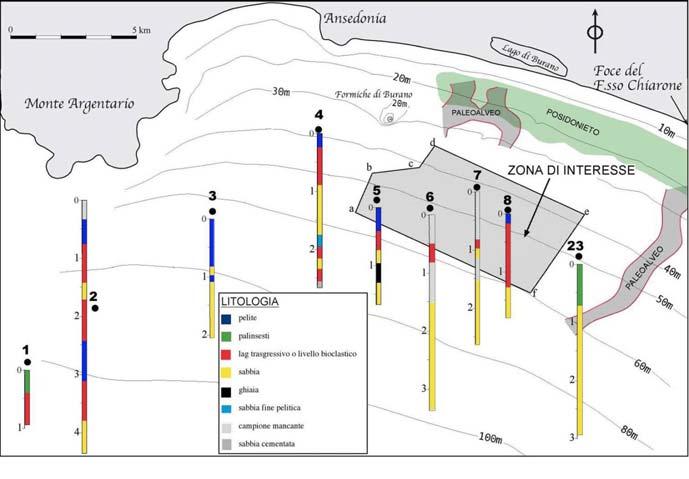 L area in questione è stata oggetto di studi da parte dell Università di Roma La Sapienza - Dipartimento Scienze della Terra per una prima caratterizzazione geologica e sedimentologica (convenzione