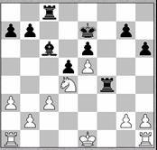 D:c3-Cge7; 9.Ag5-Ad7; 10.A:c6-A:c6, 11.Dc5-h6; 12.D:e7+-D:e7; 13.A:e7-R:e7; 14.Cge2-Tc8; 15.c3-f6; 16.f4-f:e; 17.f:e-Thf8; 18.