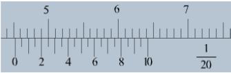 corrispondenza della tredicesima tacca del nonio, per cui risulta che: B A C Fig. 3 Ganasce del calibro quando si misura una lunghezza l.