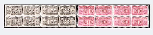 3384 (Repubblica Italiana) 3373 1954, Pacchi postali, 1.