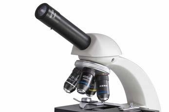 Microscopio a luce passante KERN OBE- Versione trinoculare Versione monoculare Obiettivi OBE Unità di polarizzazione semplice Inserto per campo oscuro EDUCATIONAL LINE Il versatile microscopio a luce