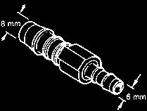 0 Raccordo tubo flessibile YS 6 6 mm 4.07414.00.0 Raccordo tubo flessibile YS 8 8 mm 4.07413.60.