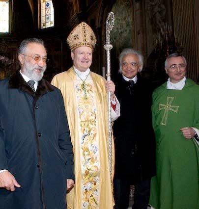 202 (From the left in the photo) Academician Arthur Chilingarov with H.E. Msgr. Gianfranco Ravasi, Academician Antonino Zichichi and Msgr. Renzo Giuliano.