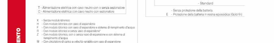 velocità fissa o circolatore a velocità variabile Funzionamento Master/Slave: possibilità di connessione fino a 4 unità Tecnologia Greenspeed: gestione INVERTER di tutti i componenti (compressore,