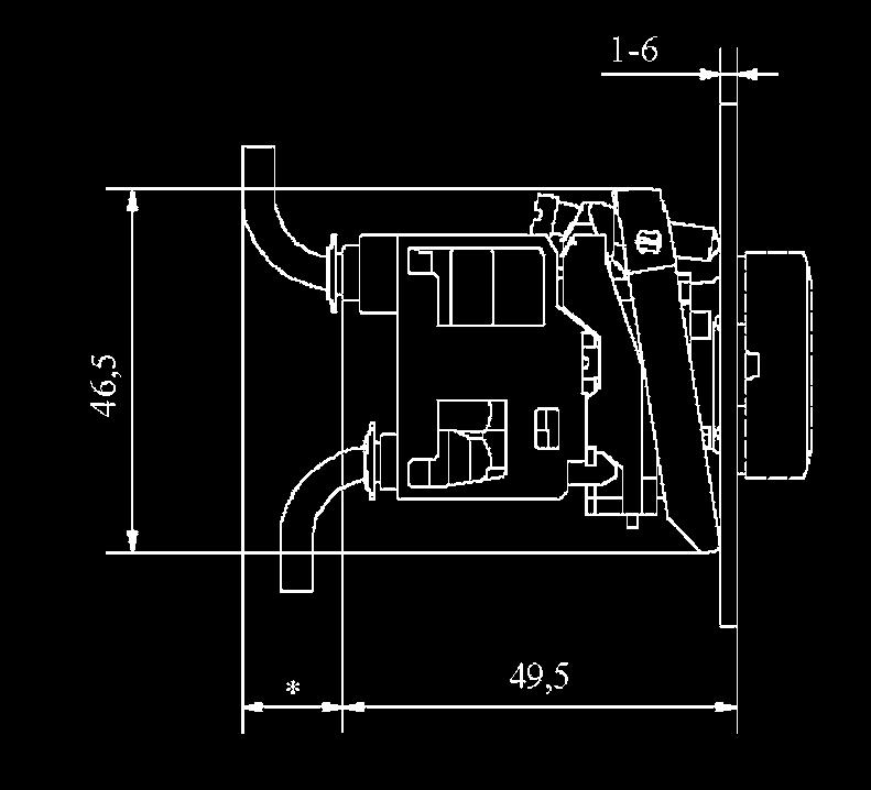 mm * Con tubo 2 x 4 mm = 10 65,5