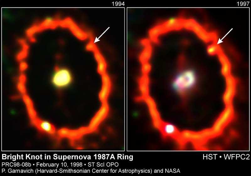 La supernova 1987A 1994 1997 nella Nebulosa