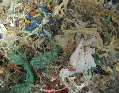 un compost privo di materiali indesiderati RIFIUTO