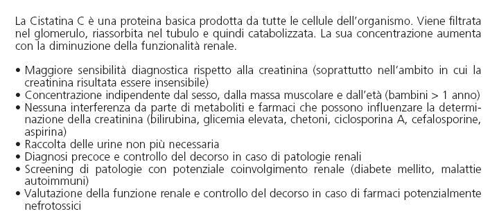 Cistatina C Marcatore endogeno del
