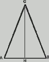 Triangolo isoscele In un triangolo isoscele due lati hanno lunghezza uguale.