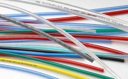 POLIURETANO 1190 EXTRAFLEX Tubo lineare flessibile Linear flexible hose Poliuretano di origine chimica a base etere.