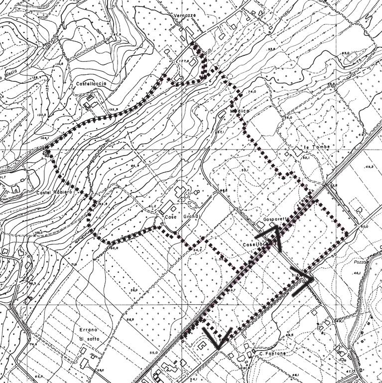 Significativo è anche il rapporto con le infrastrutture: la linea ferroviaria Faenza-Firenze divide il parco in due parti, mentre la Strada Provinciale 302