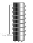 R134a/0.83 R134a/0.90 R134a/1.20 Collegamenti idraulici mm DN20 DN20 COP W/W 2,99 3,11 3,41 Dispersione serbatoio 24/h (43 C Temp.