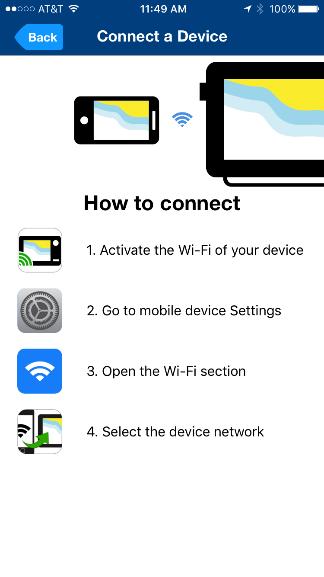 si può selezionare la rete Wi-Fi