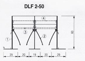 VENTILAZIONE DL DIFFUSORI LINEARI A FERITOIE I nostri diffusori a feritoie della serie DF trovano applicazione a soffitto o a parete, sia per la mandata che per la ripresa dell aria.