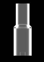 COMPONENTI PROTESICHE ø impianto 3.80 4.20 T-Connect per protesi singola Cono di cementazione h. 4.00 mm Vite di serraggio inclusa VSR-BASTZR-S-4 ø 4.20 4.00 1.