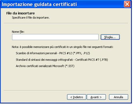 Figura 9 Cliccare sul tasto Avanti e nella schermata di Figura 10,