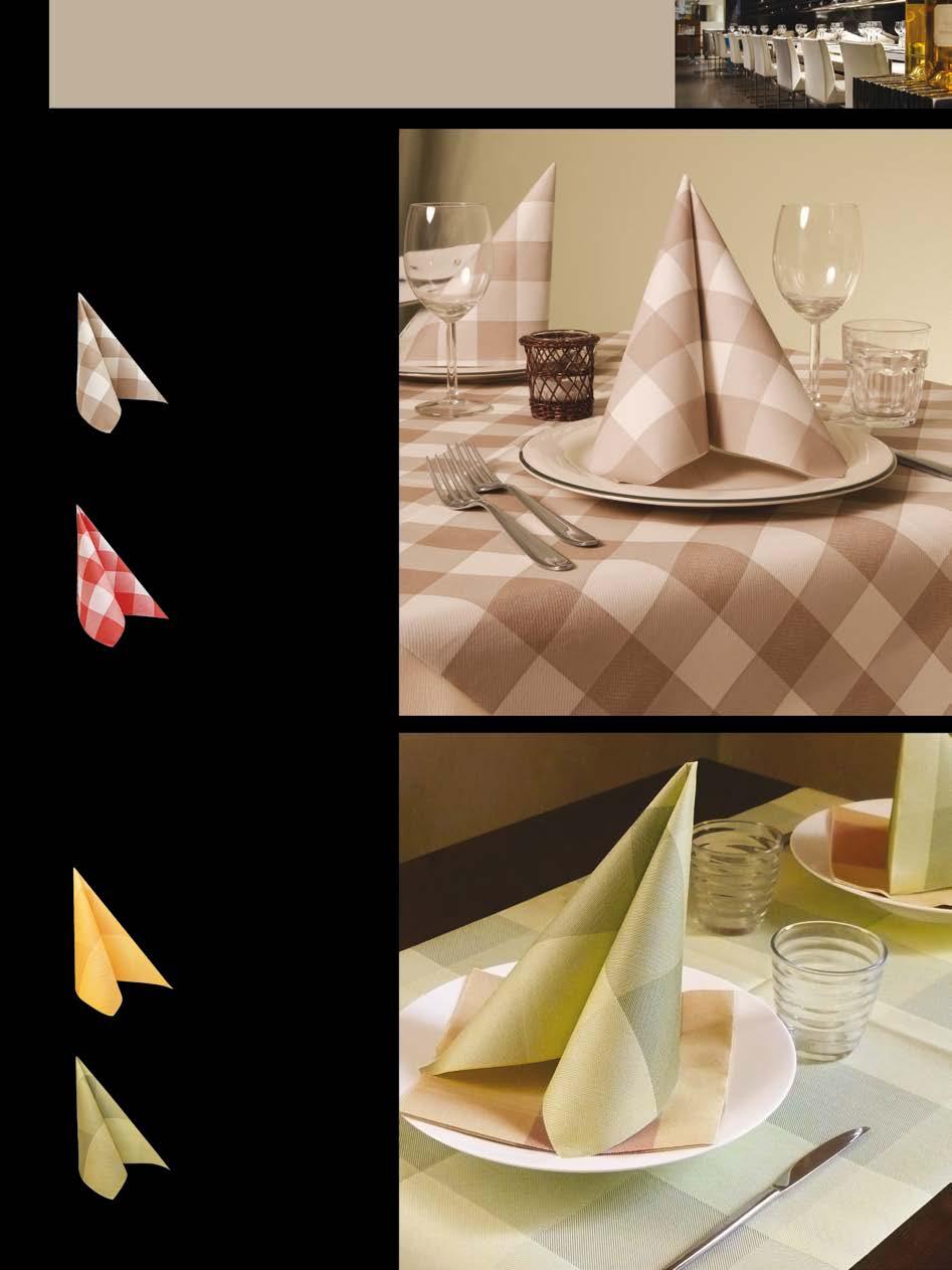 Osteria Listino Pricelist >> pag 17 Osteria NOCCIOLA P40-672 Tovagliolo Napkin 40 x 40 cm P10-672 Tovaglia Tablecloth 100 x 100 cm P3050-672 Tovaglietta Placemat 30 x 50 cm Osteria ROSSO P40-197