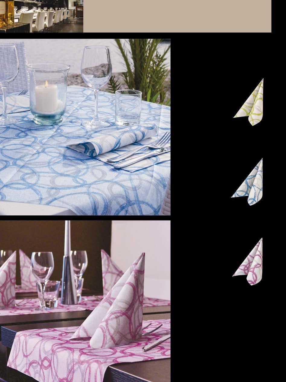 Glam Listino Pricelist >> pag 14 Glam OLIO P40-544 Tovagliolo Napkin 40 x 40 cm P10-544 Tovaglia Tablecloth 100 x 100 cm Glam MARE P40-545 Tovagliolo Napkin 40 x 40 cm P10-545 Tovaglia Tablecloth 100