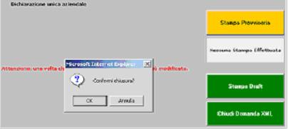 errore rilevato: Fig.24 Premere su Chiudi Domanda XML e confermare la chiusura (fig.25).