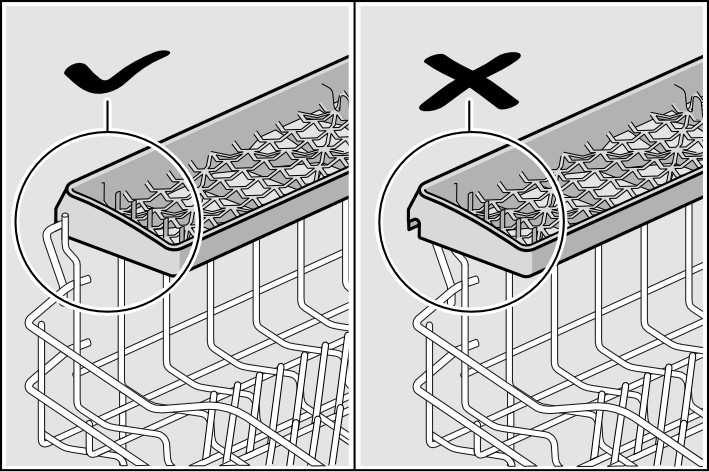 Portacoltelli * * a seconda del modello I coltelli lunghi ed altri utensili da cucina possono essere disposti in posizione orizzontate. Per lavare stoviglie più alte si può rimuovere il portacoltelli.