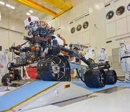 Il Curiosity pesa 899 kg, incluso 80 kg di strumenti scientifici.