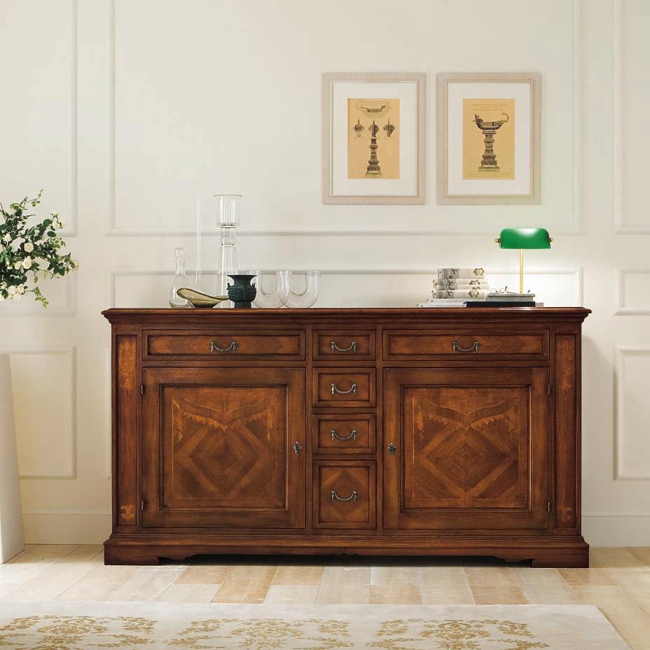 ante, 6 cassetti Sideboard 2 doors 6