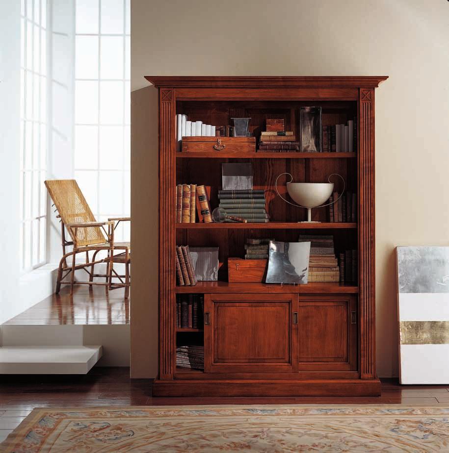 bookcase with 2 sliding doors Offene regalwand