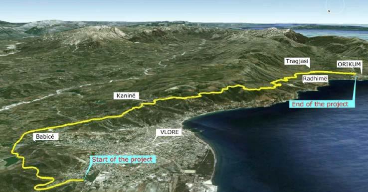 REALIZZAZIONE DI NUOVO BYPASS STRADALE DELLA CITTA DI VALONA Ministero dei lavori pubblici