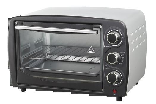 Vassoio Estraibile con Manico Colore Nero Alimentazione 220-240V ~ 50/60Hz Dimensione: 445x303x289 EAN 8019101710987 Forno Elettrico 26L Potenza 1500W Ventilazione Interna Luce Interna Maniglia