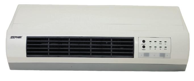 5 Ore Sistema anti Surriscaldamento Alimentazione 220-240V~50Hz Dimensioni 460x200x130 CFZ:4 ZMW2040 TERMOVENTILATORE CERAMICO DA PARETE