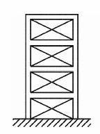 Tipologie strutturali Per le strutture in acciaio in cui le forze orizzontali sono assorbite da nuclei o pareti di controvento in cemento armato si rimanda al 7.4.