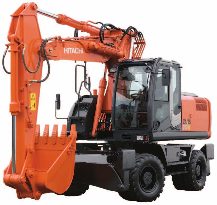 Serie ZAXIS-3 ESCAVATORE GOMMATO Codice modello: ZX210W-3 Potenza nominale motore: 122 kw (164 HP)