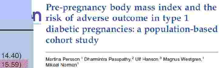 outcome in pregnant women with