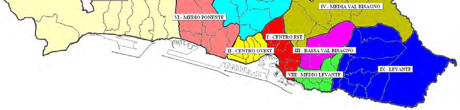 507,78 ha 751,20 VIII - Genova Medio Levante ha 571,35 ha 478,76 IX - Genova Levante ha 3.659,29 ha 873,63 Porto ha 845,48 ha 234,97 Superficie totale... ha 23.957,99 Superficie centro abitato... ha 6.