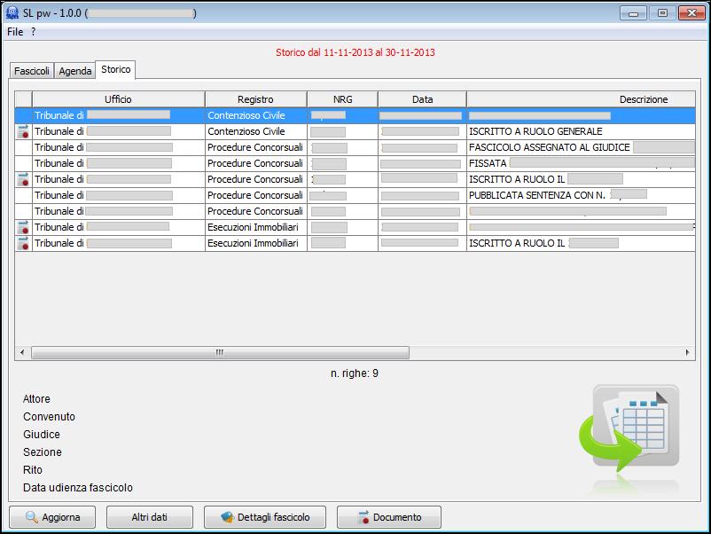 Evoluzioni Software s.n.c. SLpw Guida all'uso Pag.47 di 49 La data inziale e la data finale sono campi obbligatori.