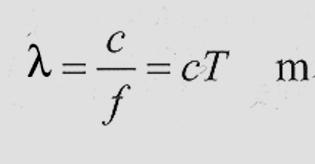 Lunghezza d onda In acqua a 100 Hz λ = 14.8 m a 100 khz λ = 14.8 10-3 m = 14.