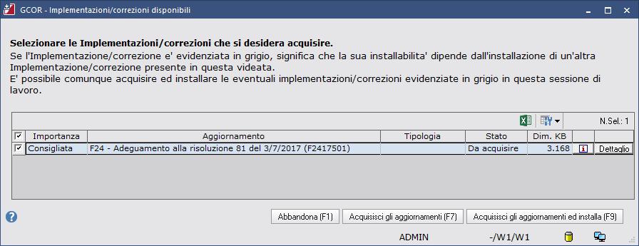 Questo significa che l installazione di EDF è separata dal gestionale.