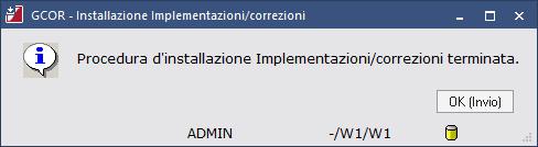 Cliccare su Acquisisci aggiornamenti ed installa (Invio). La procedura scarica gli aggiornamenti da installare. Il tempo di elaborazione dipende dalla velocità del collegamento internet.