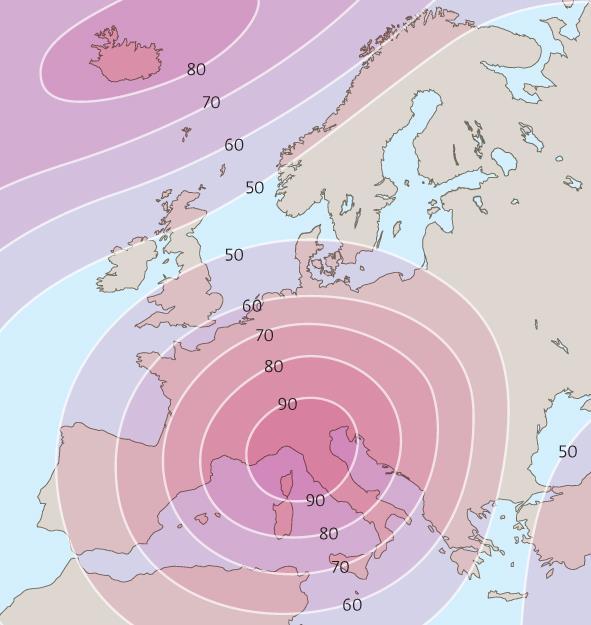 Flusso di calore In superficie, il calore proveniente dall interno della Terra che sfugge nell