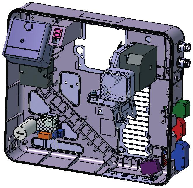 Bruciatori di gas bistadio progressivi Serie RS Collegamento elettrico del bruciatore Tutti i modelli della serie di bruciatori RS sono dotati di un quadro di controllo facilmente accessibile per