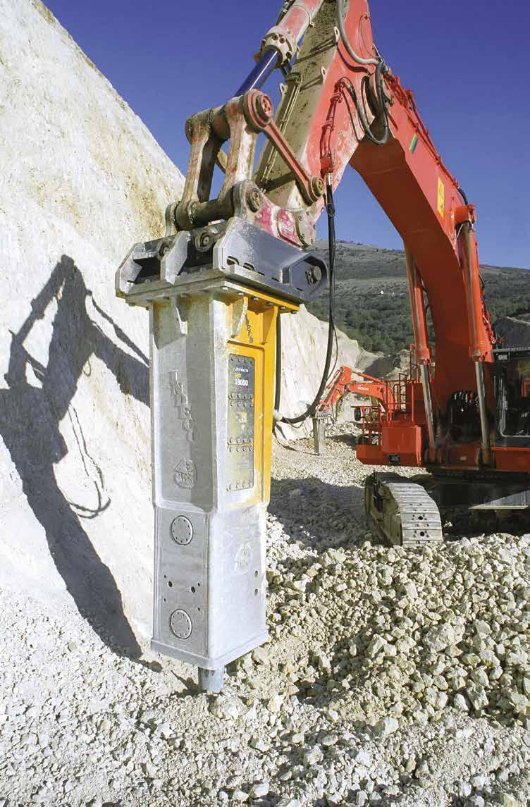 Gli utensili Utensile a scalpello Adatto a tutti i lavori di sbancamento o scavi a sezione ristretta su rocce da medie a dure stratificate.