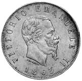 1863 T Lotto di due monete qspl 160 2970 2 Lire 1863 T e N