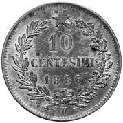 94 CU Rame parzialmente rosso qfdc 180 3012 10 Centesimi 1866 T e M CU Lotto di due monete