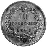 97 CU SPL+ 90 3016 5 Centesimi 1861-1867 CU R Lotto di sei monete (il 1861 Bo è MB) MB SPL+