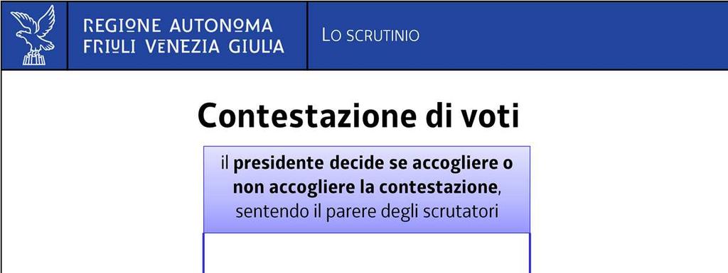 Durante lo scrutinio può accadere che i rappresentanti di lista sollevino obiezioni riguardo all attribuzione dei voti contenuti in una scheda.