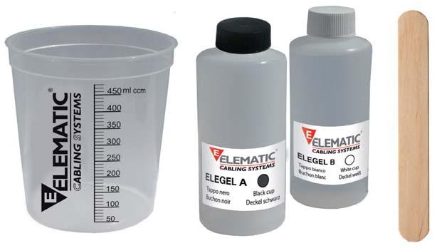 ELEGEL GEL BICOMPONENTE Elegel è un gel bicomponente trasparente isolante a reticolazione rapida con eccellenti doti dielettriche e sigillanti, ideale per l isolamento e l