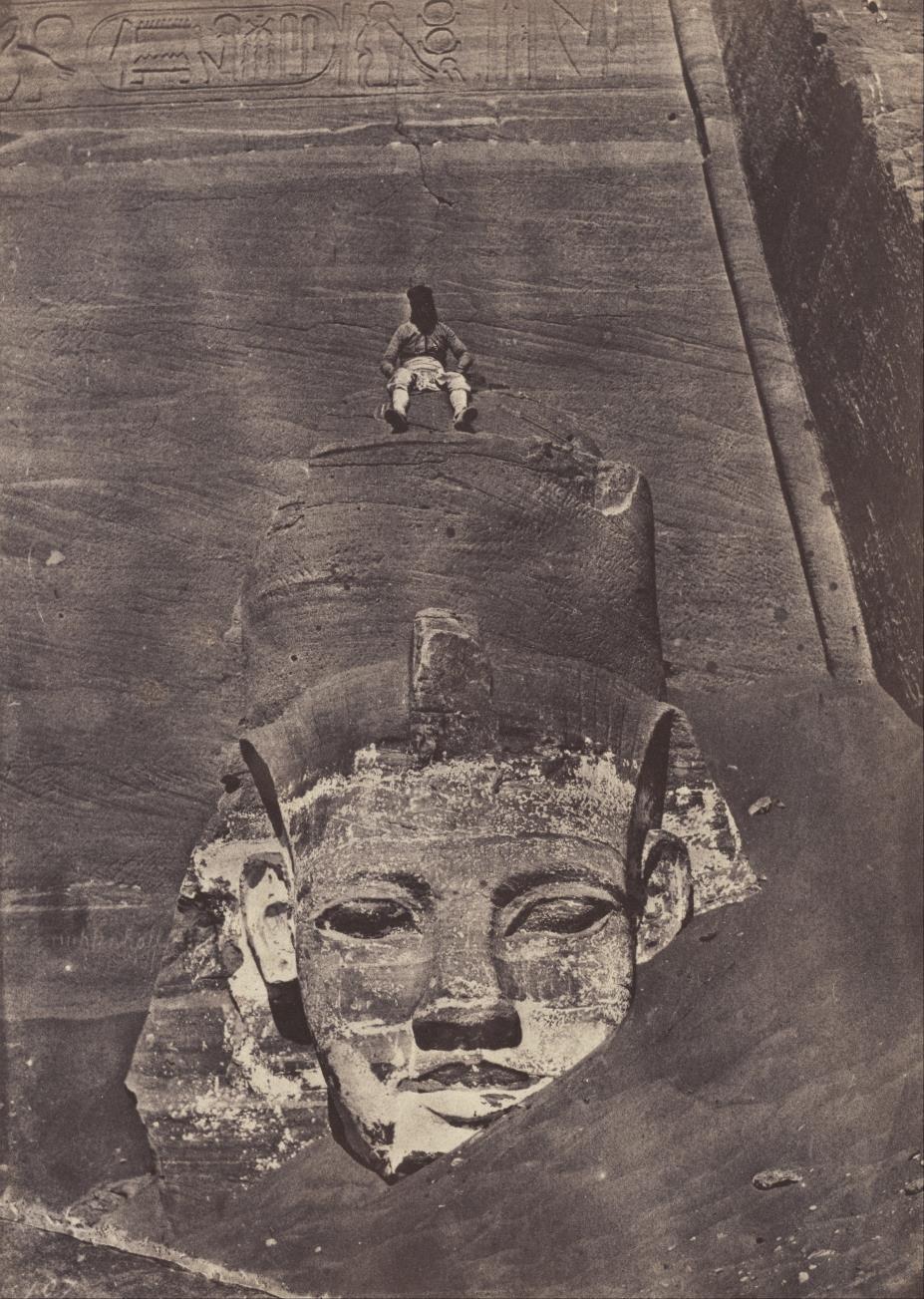 Maxime Du Camp, Colosso occidentale del grande tempio rupestre di Ramesse II,